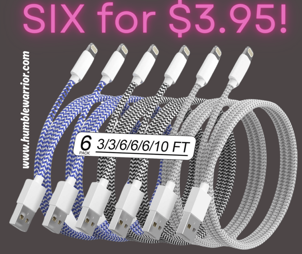 The 6-pack of Chargers for iPhones